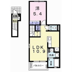 ビュー　シェルの物件間取画像